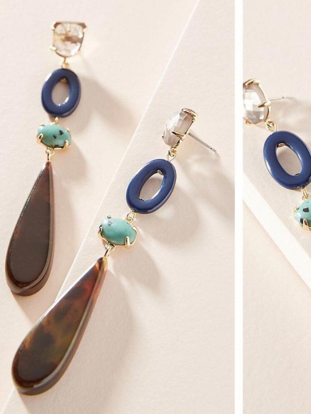 Anthropologie Rebekah Resin Drop Earrings